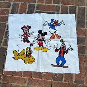 Hand painted Disney Classic Character Canvas Panel in Red, Yellow, Blue, Black